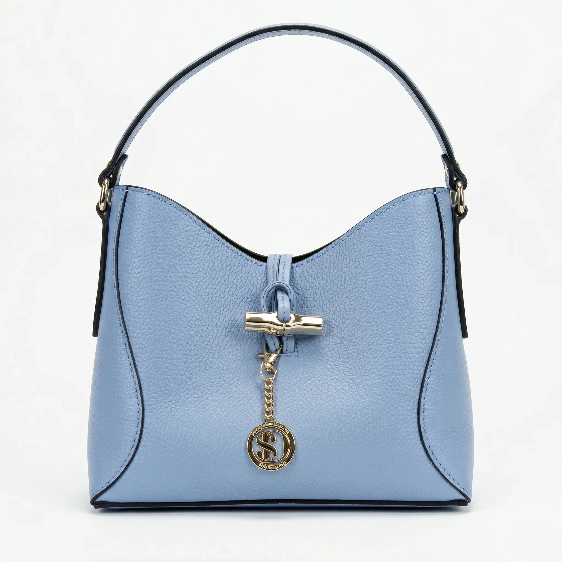 Lorenza borsa a tracolla vera pelle elegante capiente donna – vista frontale