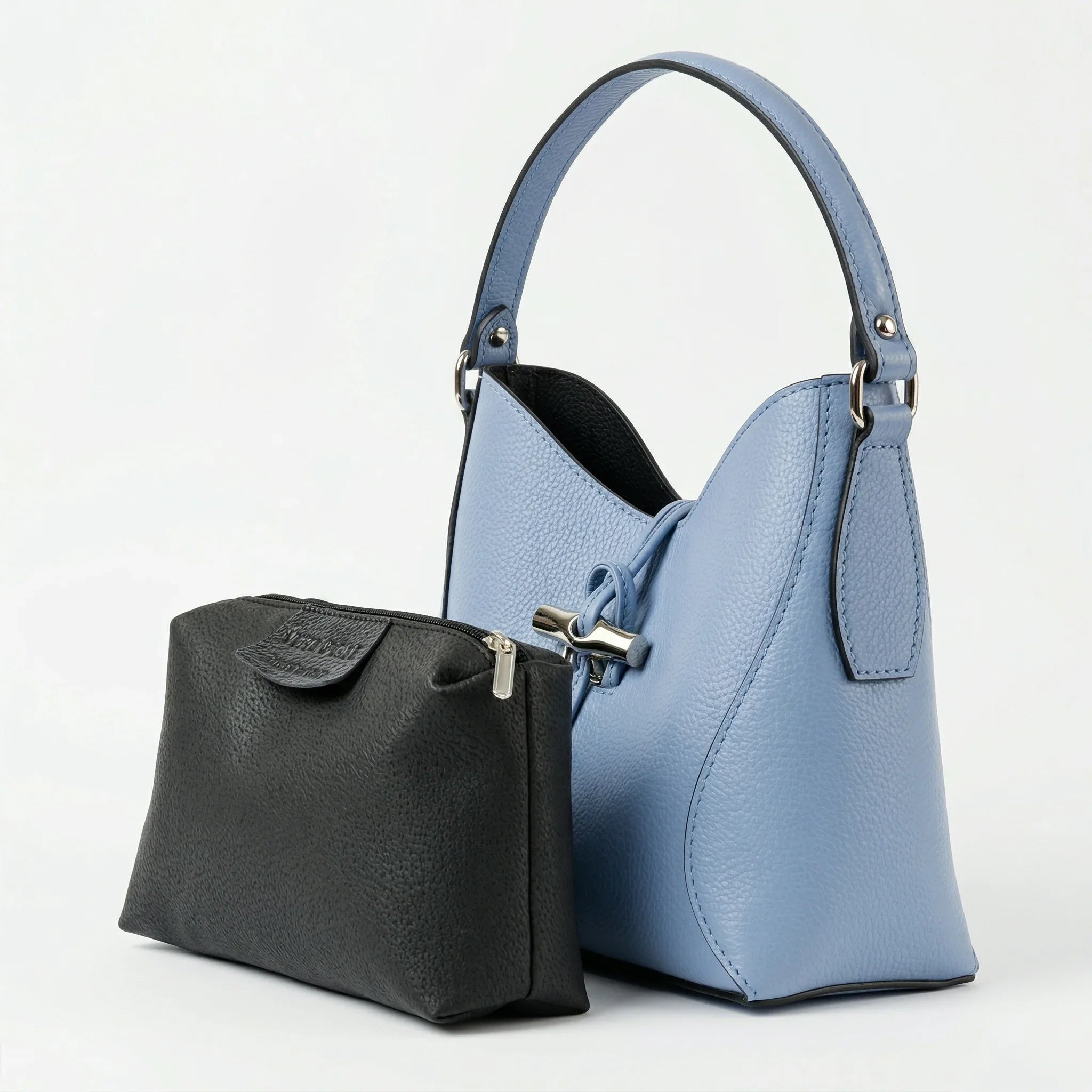Lorenza borsa a tracolla vera pelle elegante – dettaglio chiusura