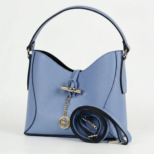 Lorenza borsa a tracolla vera pelle elegante capiente – vista laterale