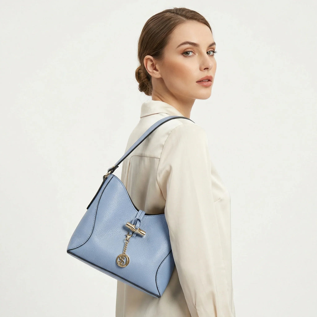 Lorenza borsa a tracolla vera pelle elegante – vista posteriore