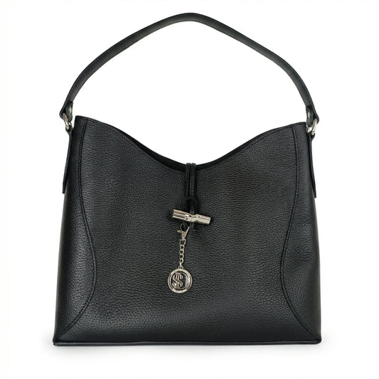 Lorenza borsa a tracolla vera pelle grande capiente donna – vista frontale