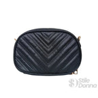 Borsa a Tracolla Ovale Trapuntata in Ecopelle Leggera - Stile Donna Bags