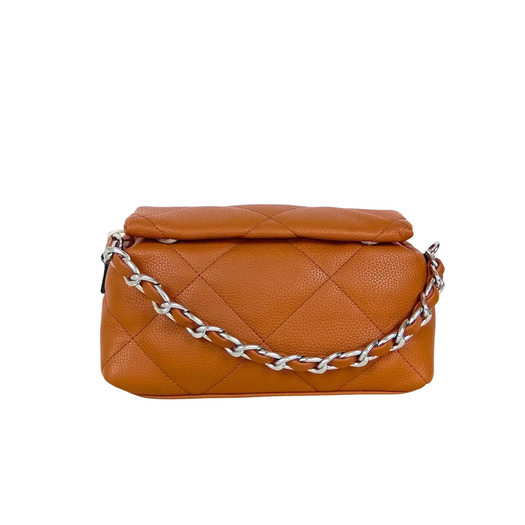 Borsa a Tracolla Portatile in Pelle PU | Vista frontale | ecopelle | Marrone