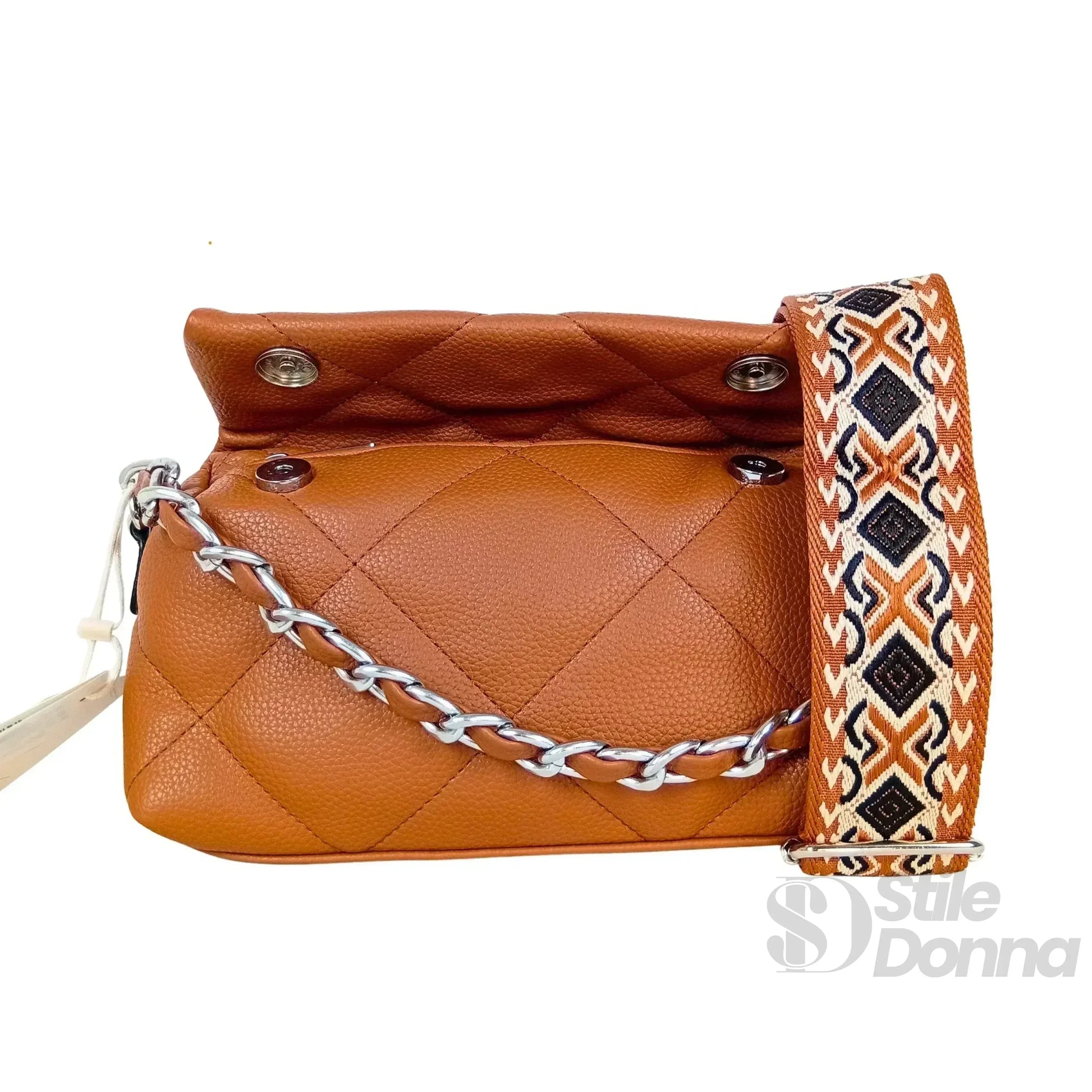 Borsa a Tracolla Portatile in Pelle PU | Interno e tasche | ecopelle | Nero