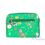 Borsa a Tracolla con Stampa Floreale Verde in Ecopelle - Stile Donna Bags