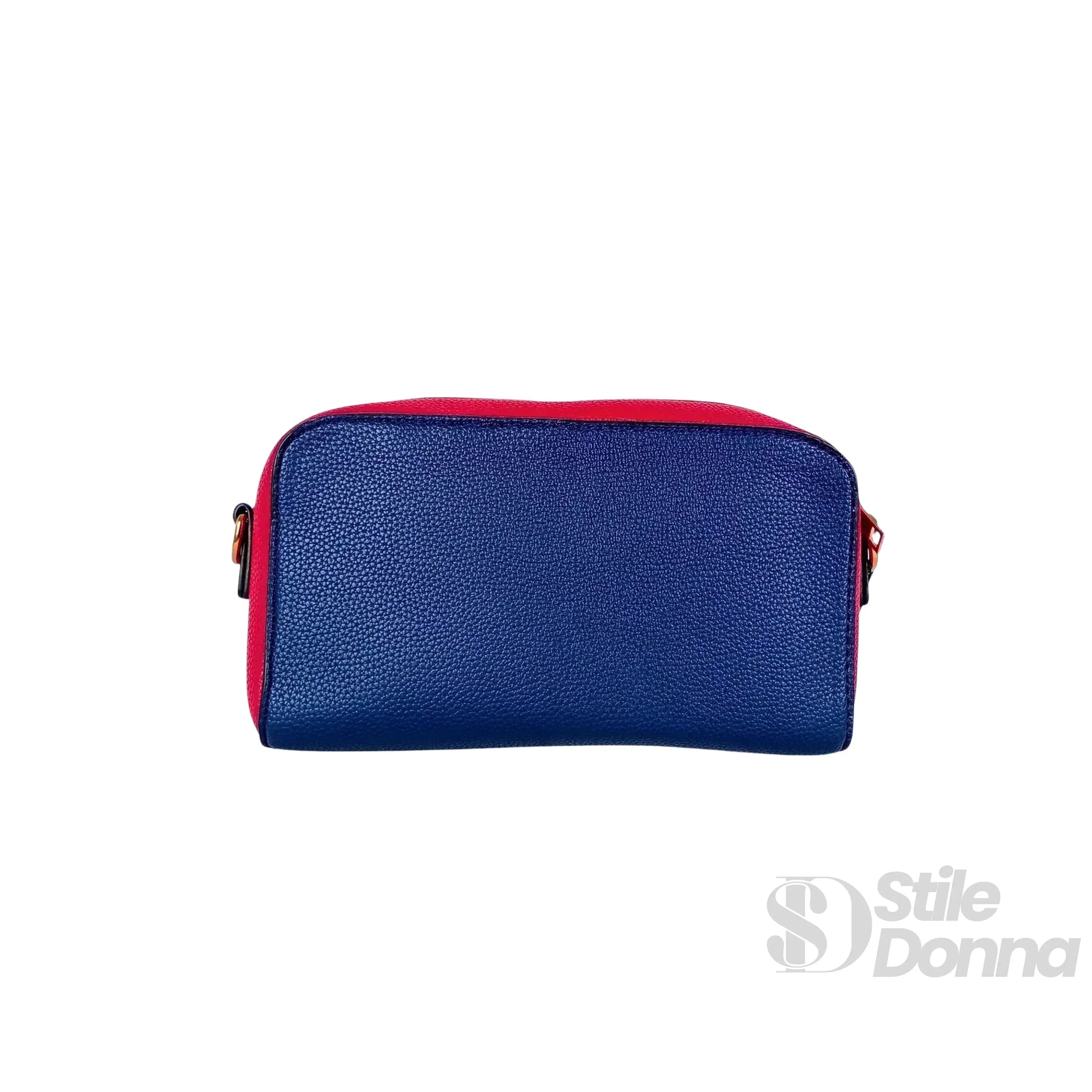 Stile Donna borsa a tracolla ecopelle tricolore – interno e tasche
