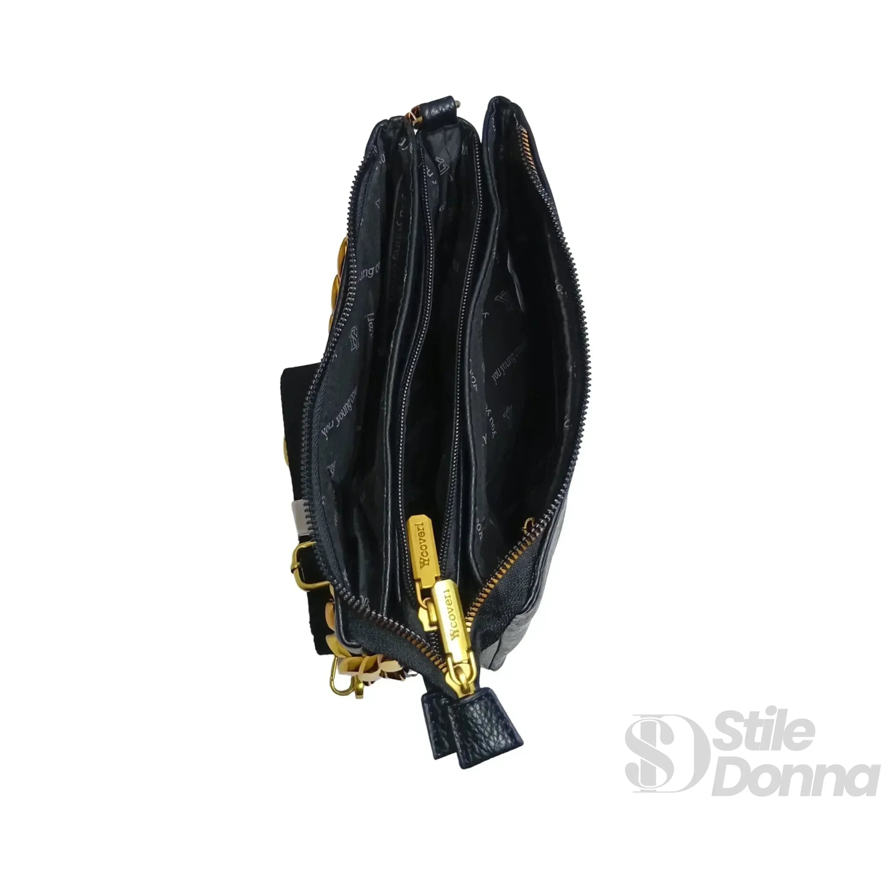 Stile Donna borsa a tracolla ecopelle con catena dorata – vista supplementare