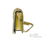 Borsa a Tracolla in Ecopelle con Catena Elegante e Versatile - Stile Donna Bags