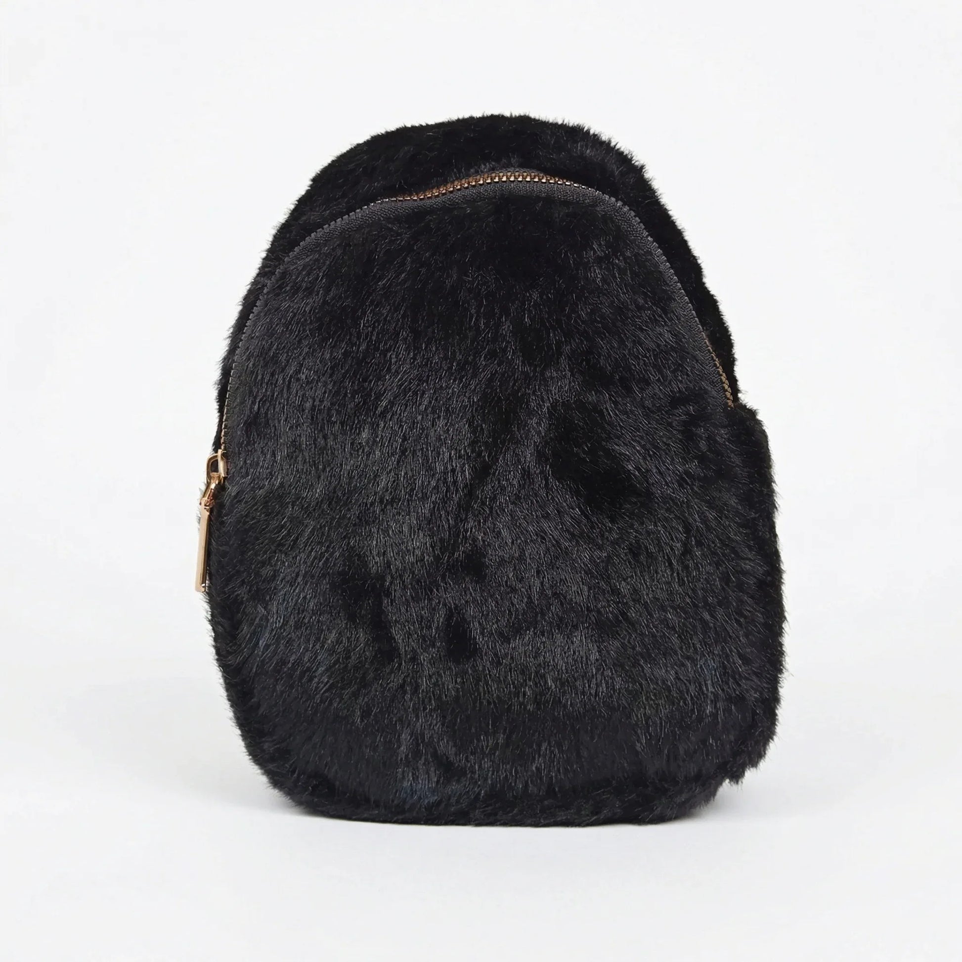 Stile Donna borsa a tracolla pelliccia sintetica morbida – interno e tasche