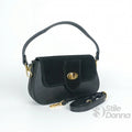 Borsa Bella Nova Crossbody in Vera Pelle e Camoscio | Vista laterale | vera pelle | Verde