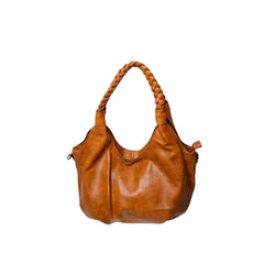Nazareno Gabrielli Borsa Hobo in Ecopelle Cuoio con Fodera in Tessuto - Stile Donna Bags