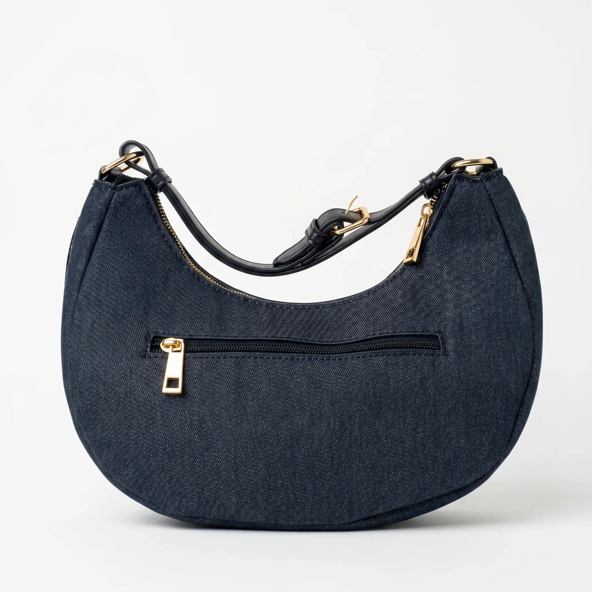 Stile Donna borsa denim blu con tracolla rimovibile – vista supplementare 5