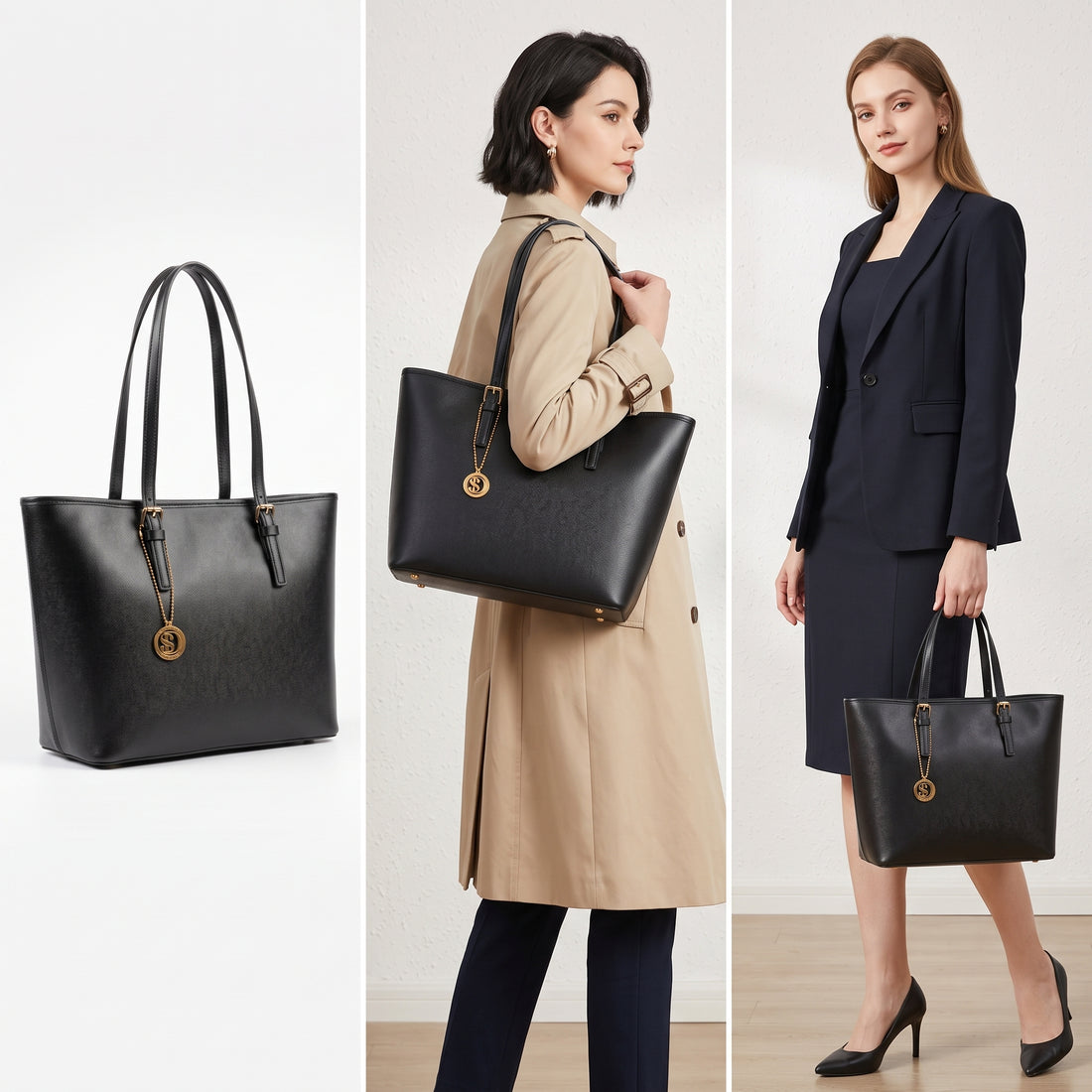 Borsa Serena Shopper in Vera Pelle Saffiano con Tasca Interna – Stile Donna Bags