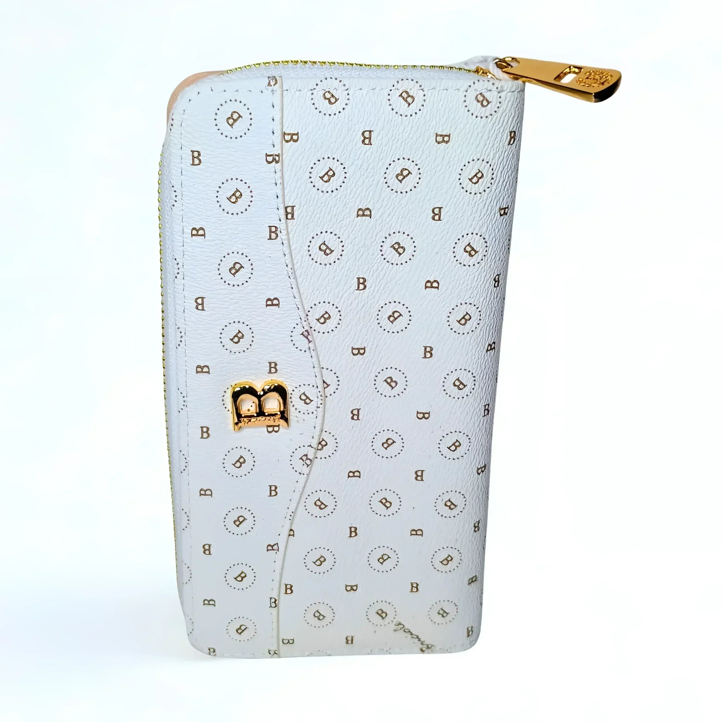 Briciole portafoglio donna ecopelle bianco scomparti multipli – dettaglio esterno