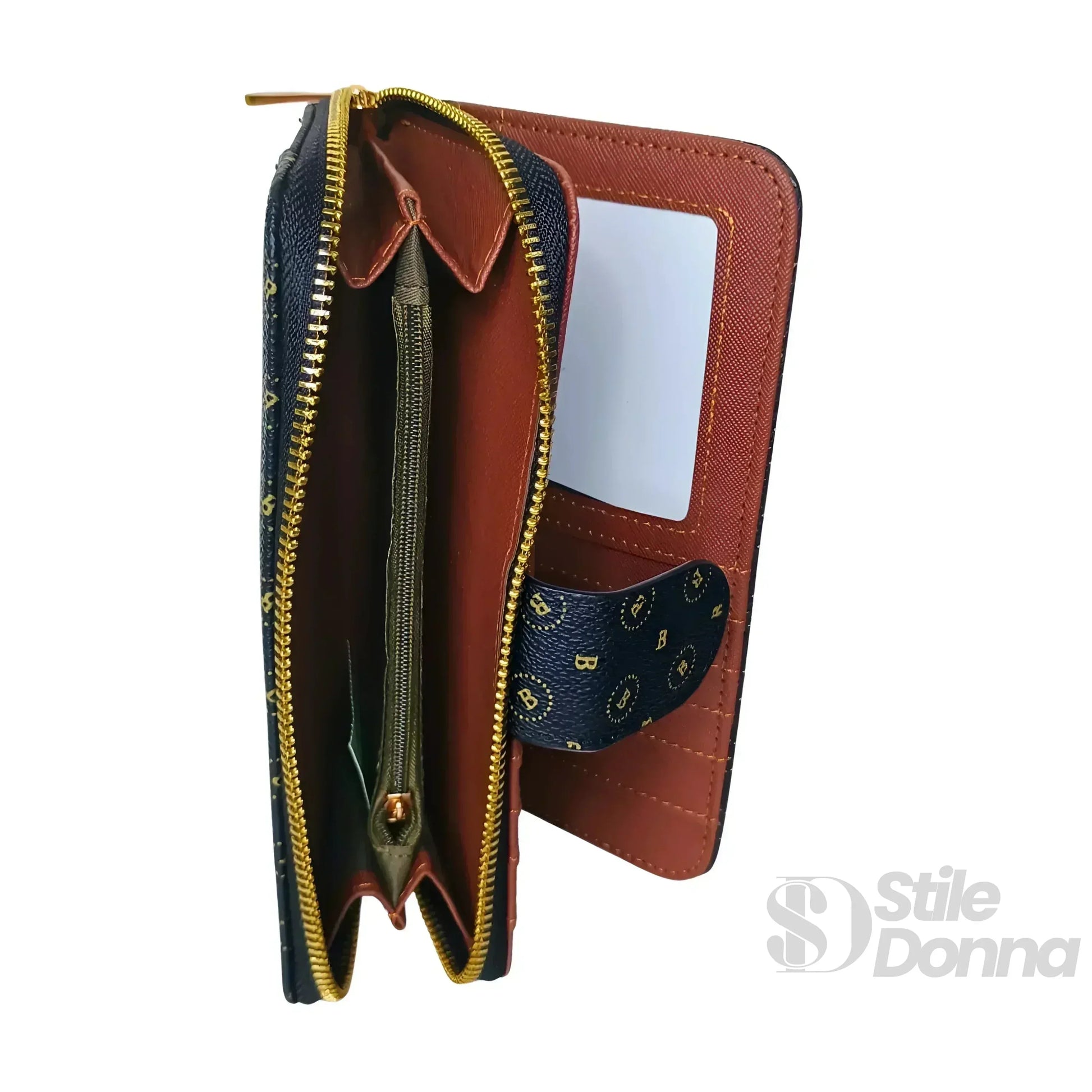 Briciole portafoglio donna ecopelle bianco scomparti multipli – interno e tasche