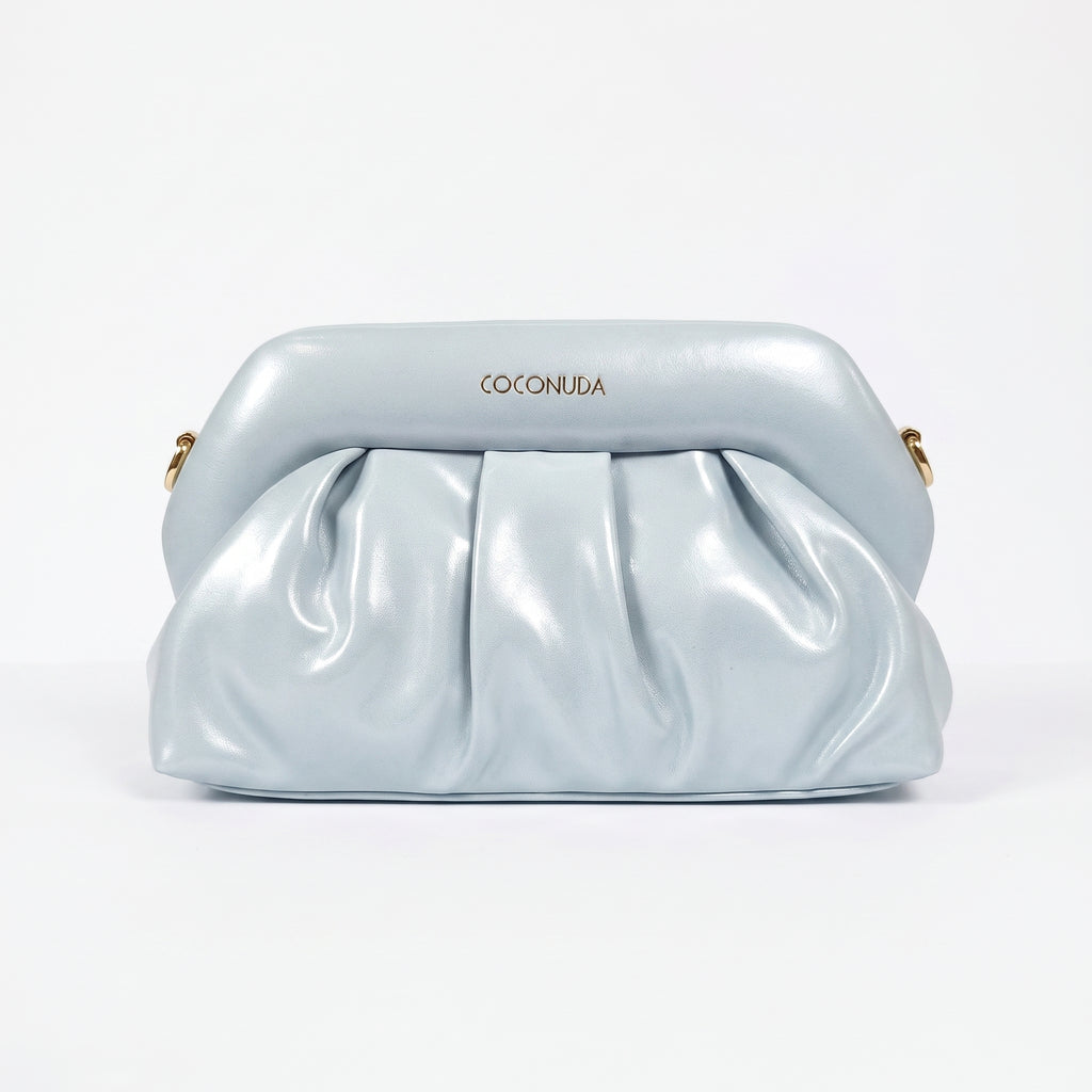 Coconuda Pochette Drappeggiata con Chiusura a Clip - Borse - Coconuda