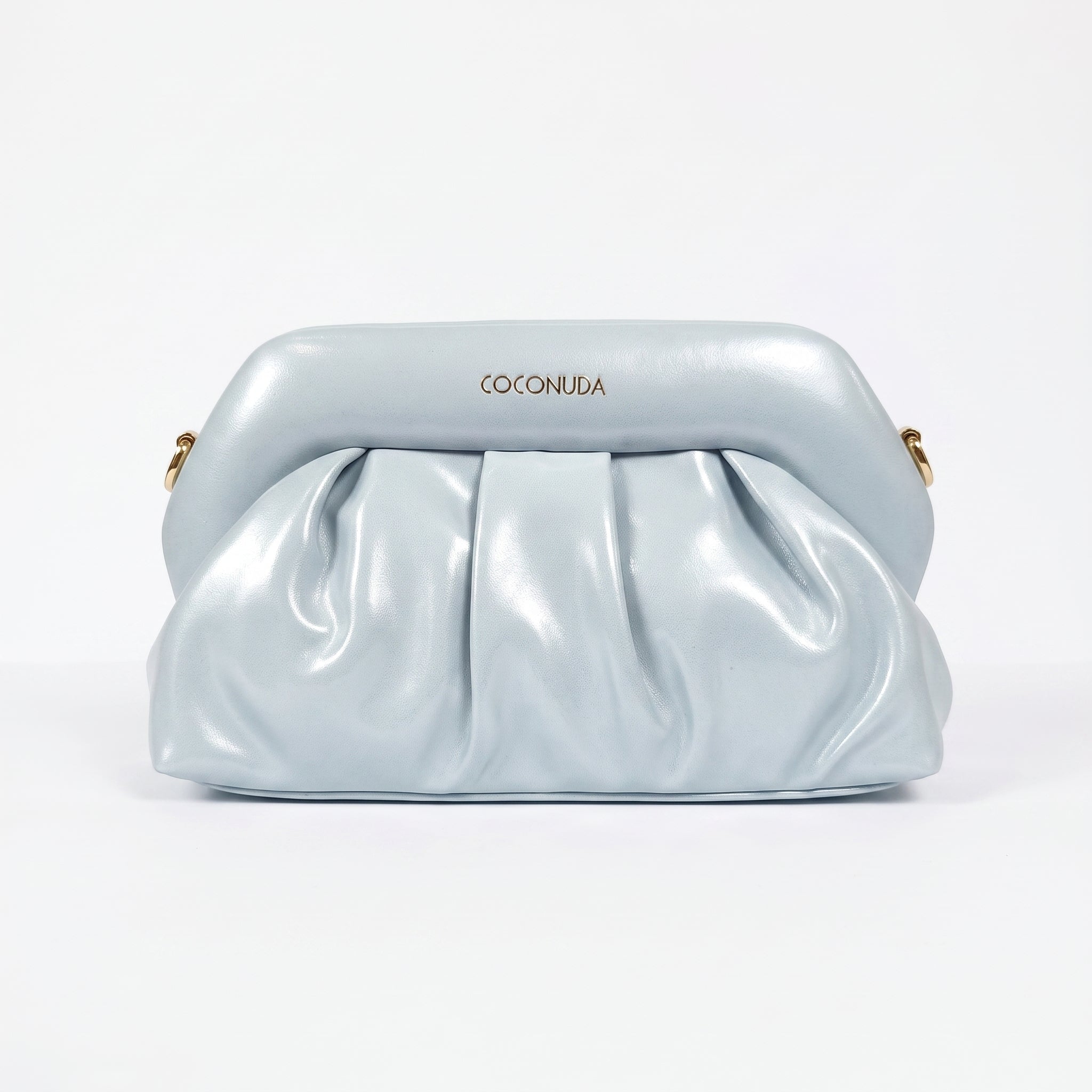 Coconuda Pochette Drappeggiata con Chiusura a Clip - Borse - Coconuda