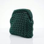 Borsa Fiorella in Crochet con Chiusura a Clip e Catena Dorata – Stile Donna - Borse a Tracolla - Stile Donna Bags