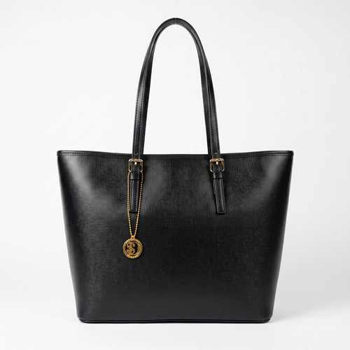 Чанта Serena Shopper от истинска кожа Saffiano с двойно вътрешно джобче – Stile Donna Bags