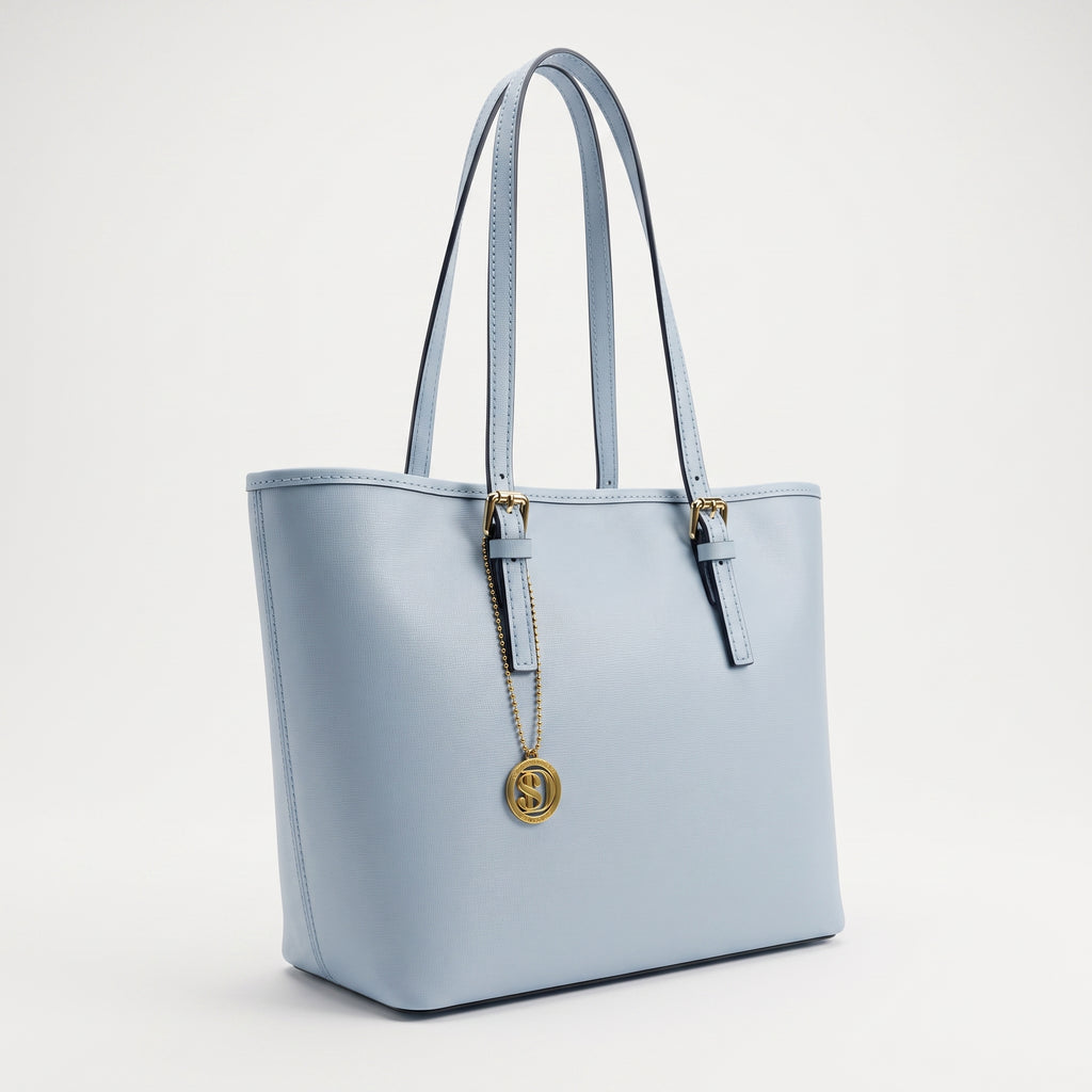 Чанта Serena Shopper от истинска кожа Saffiano с двойно вътрешно джобче – Stile Donna Bags