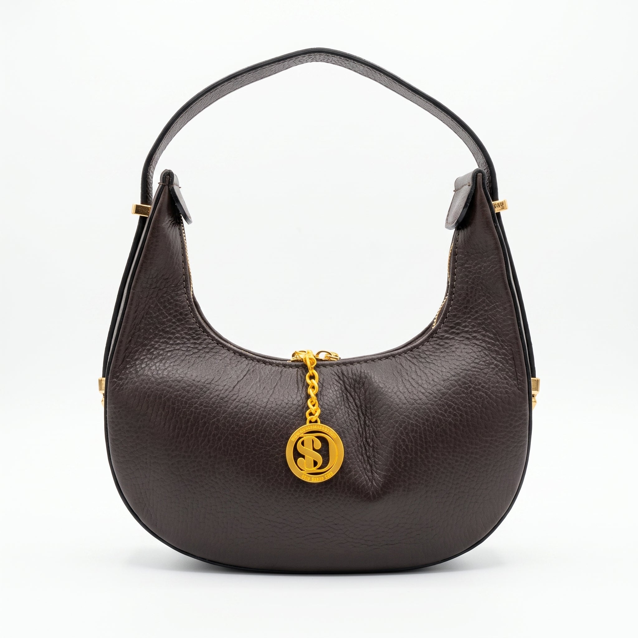 Elite Borsa Hobo aus echtem Leder, hergestellt in Italien