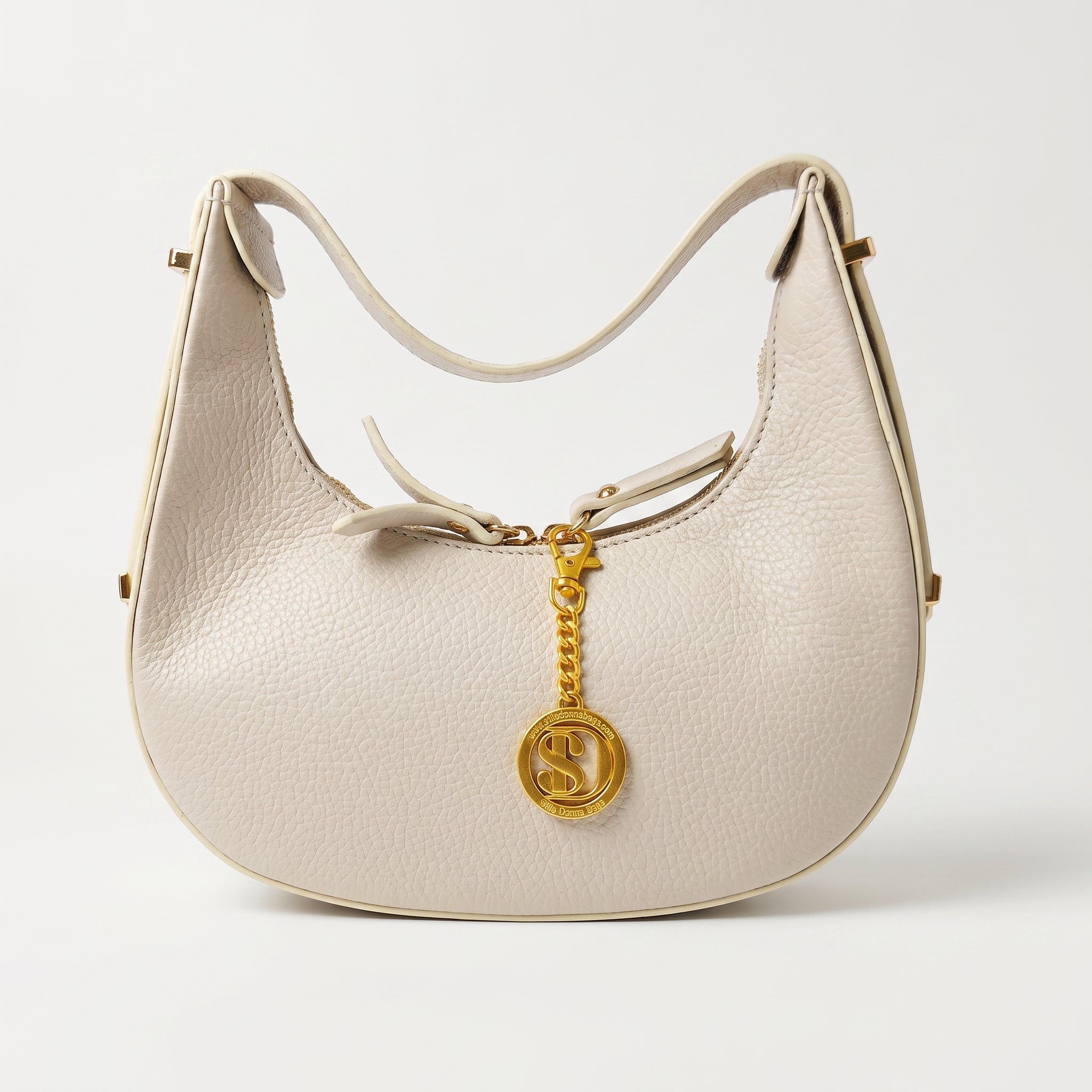 Elite Borsa Hobo aus echtem Leder, hergestellt in Italien