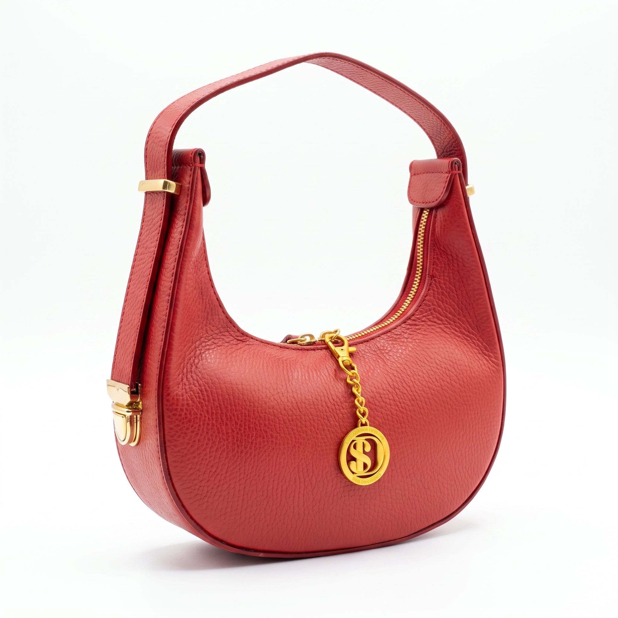 Elite Borsa Hobo aus echtem Leder, hergestellt in Italien