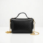 Amina Mini Borsa in Vera Pelle con Catena Dorata - Stile Donna Bags