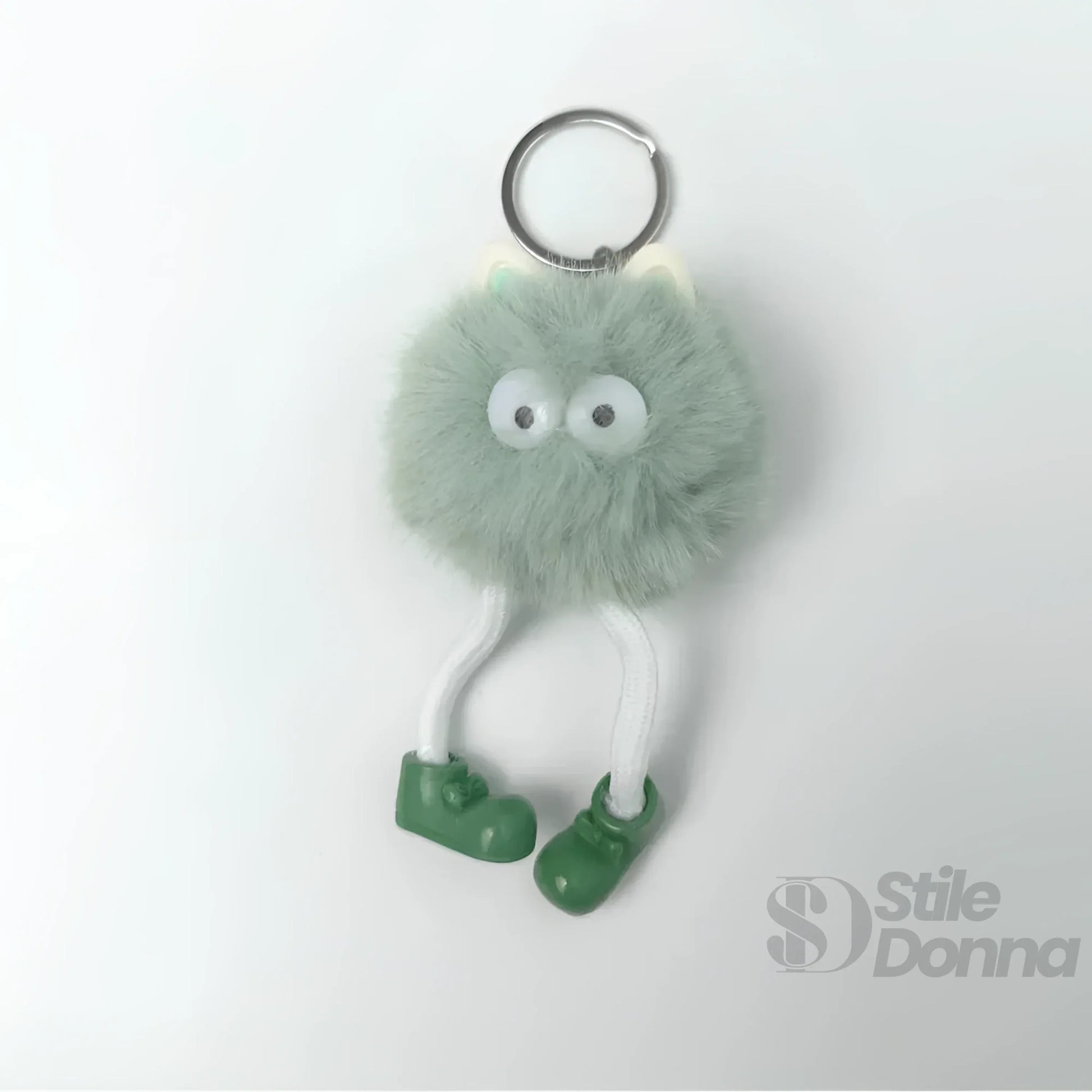 Stile Donna charm per borsa pom pom pelliccia sintetica morbida pelosa – con accessori