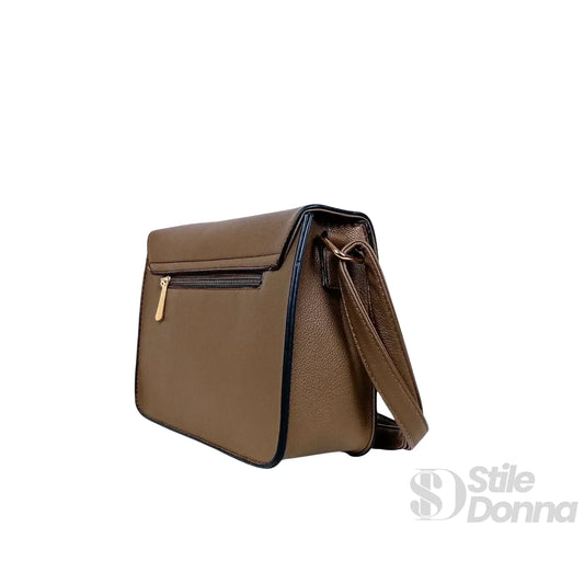 Charro borsa crossbody ecopelle PU con dettagli dorati – vista posteriore