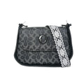 Borsa Saddle Charro Ecopelle Con Tracolla | Vista frontale | ecopelle | Nero