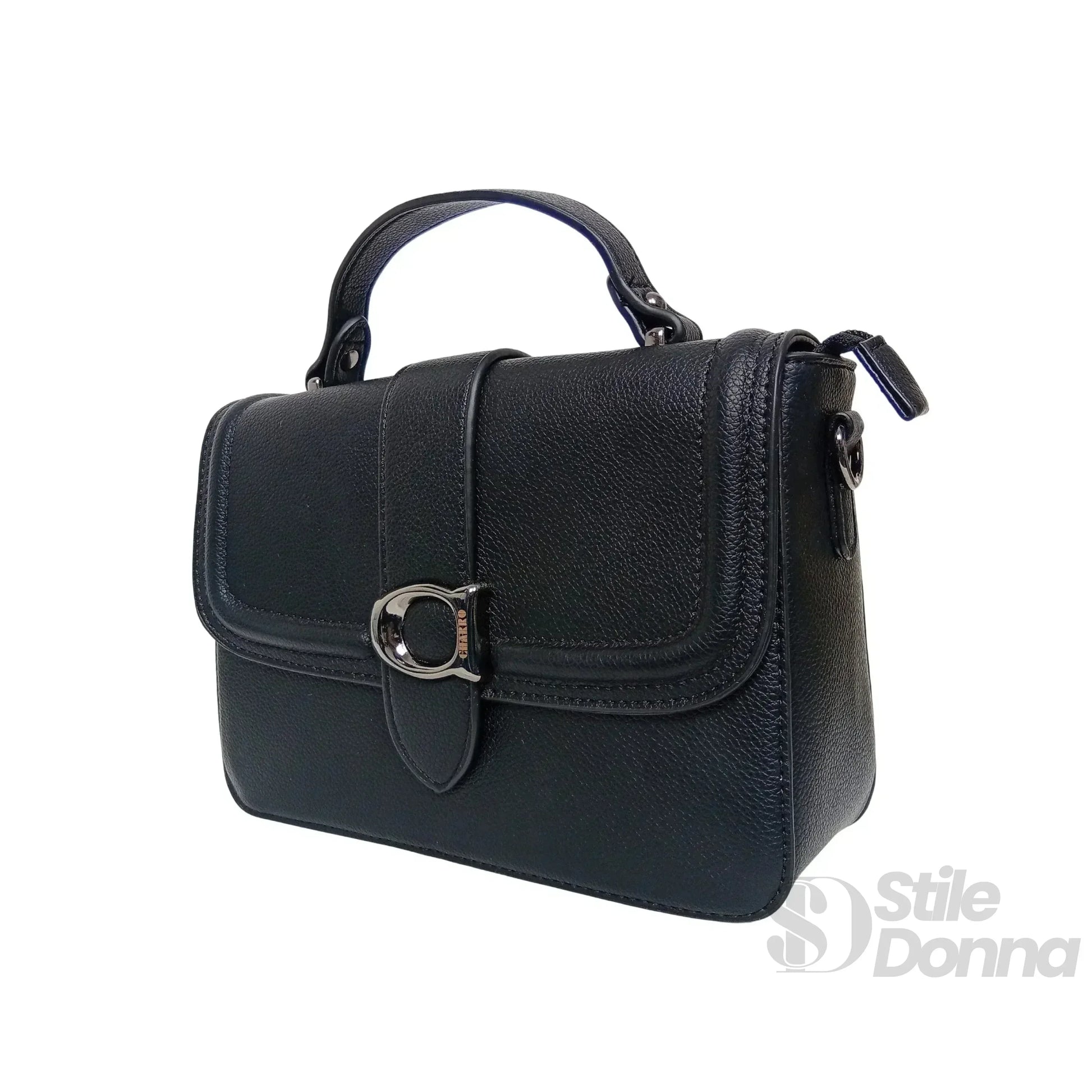 Charro borsa a spalla rigida ecopelle design minimalista – vista supplementare