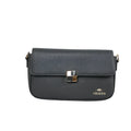 Charro borsa ecopelle PU crossbody nera – dettaglio chiusura