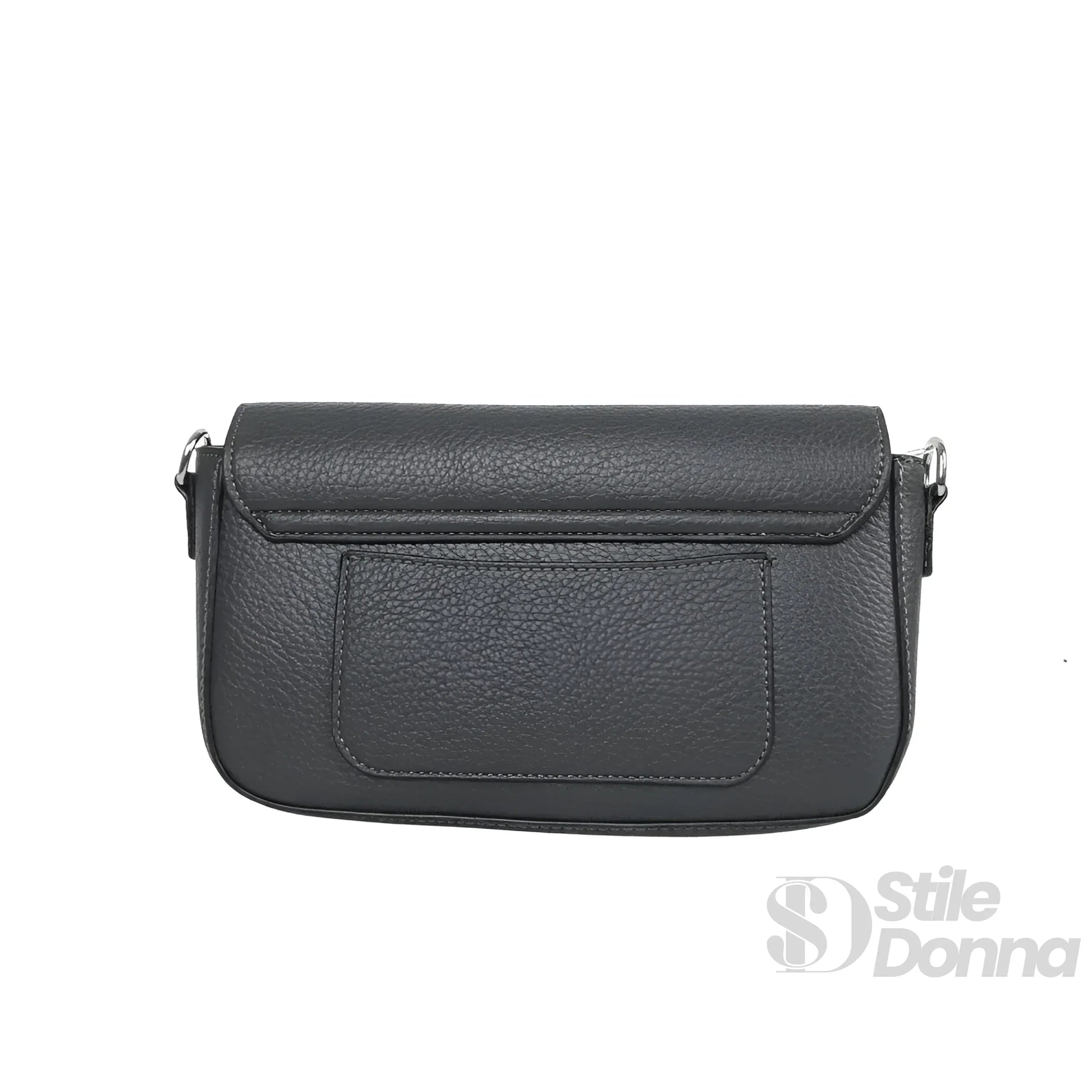 Charro borsa ecopelle PU crossbody nera con manico rimovibile – vista dall'alto