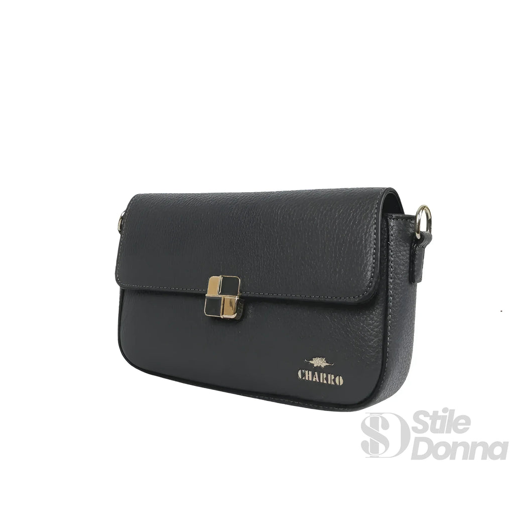 Charro borsa ecopelle PU crossbody nera – con accessori abbinati