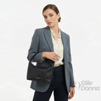 Coconuda Borsa Intrecciata in Ecopelle con Manico - Stile Donna Bags