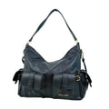 Coconuda borsa shopper ecopelle nera con tasche multiple manico hobo donna – vista frontale