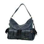 Coconuda Borsa Shopper in Ecopelle Nera con Tasche Multiple - Stile Donna Bags