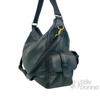 Coconuda Borsa Shopper in Ecopelle Nera con Tasche Multiple - Stile Donna Bags
