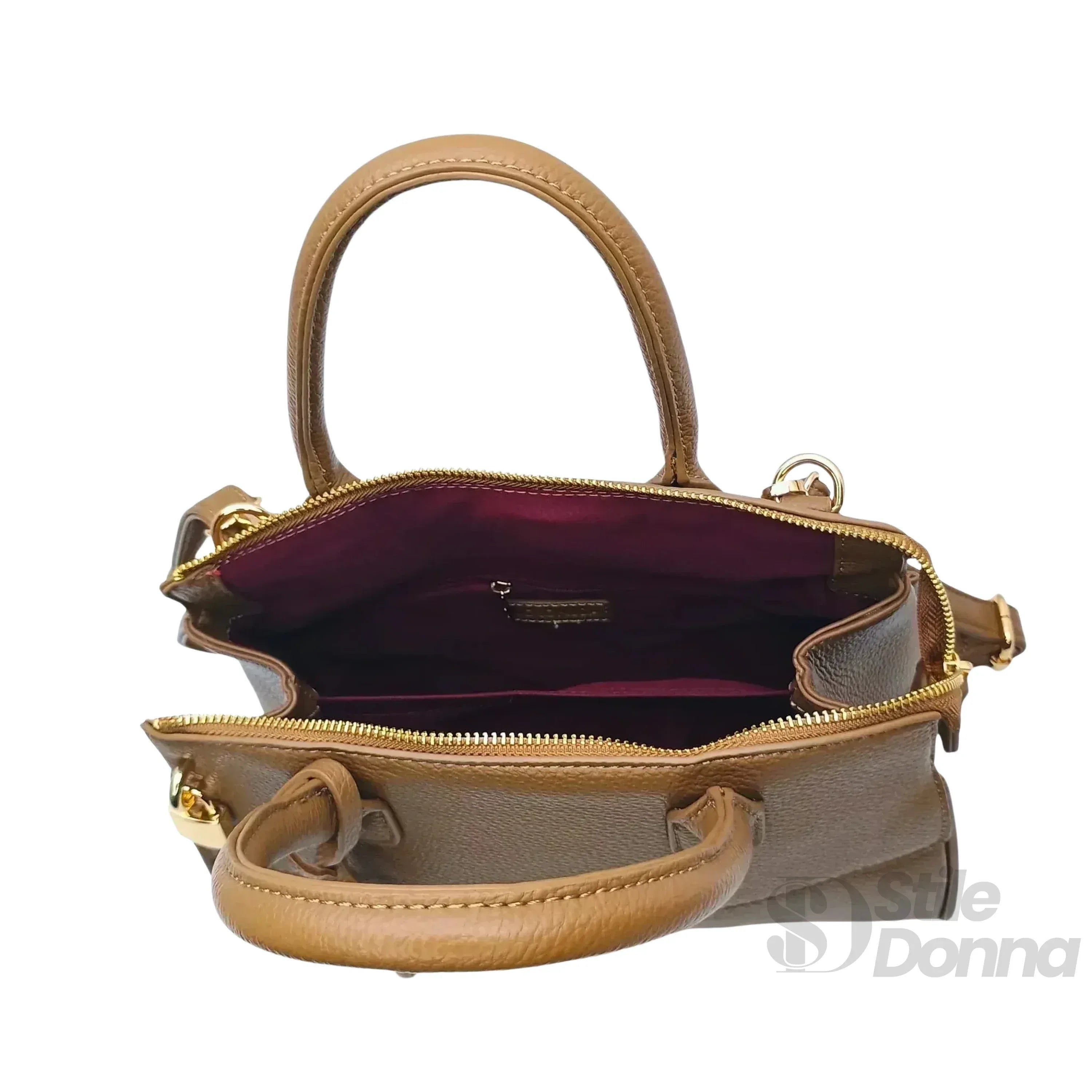 Coconuda borsa a mano ecopelle con tracolla regolabile – interno e tasche
