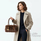 Coconuda Borsa a Mano in Ecopelle e Pelliccia Sintetica - Stile Donna Bags