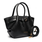 Coconuda Borsa a Mano in Ecopelle Martellata Nera - Stile Donna Bags