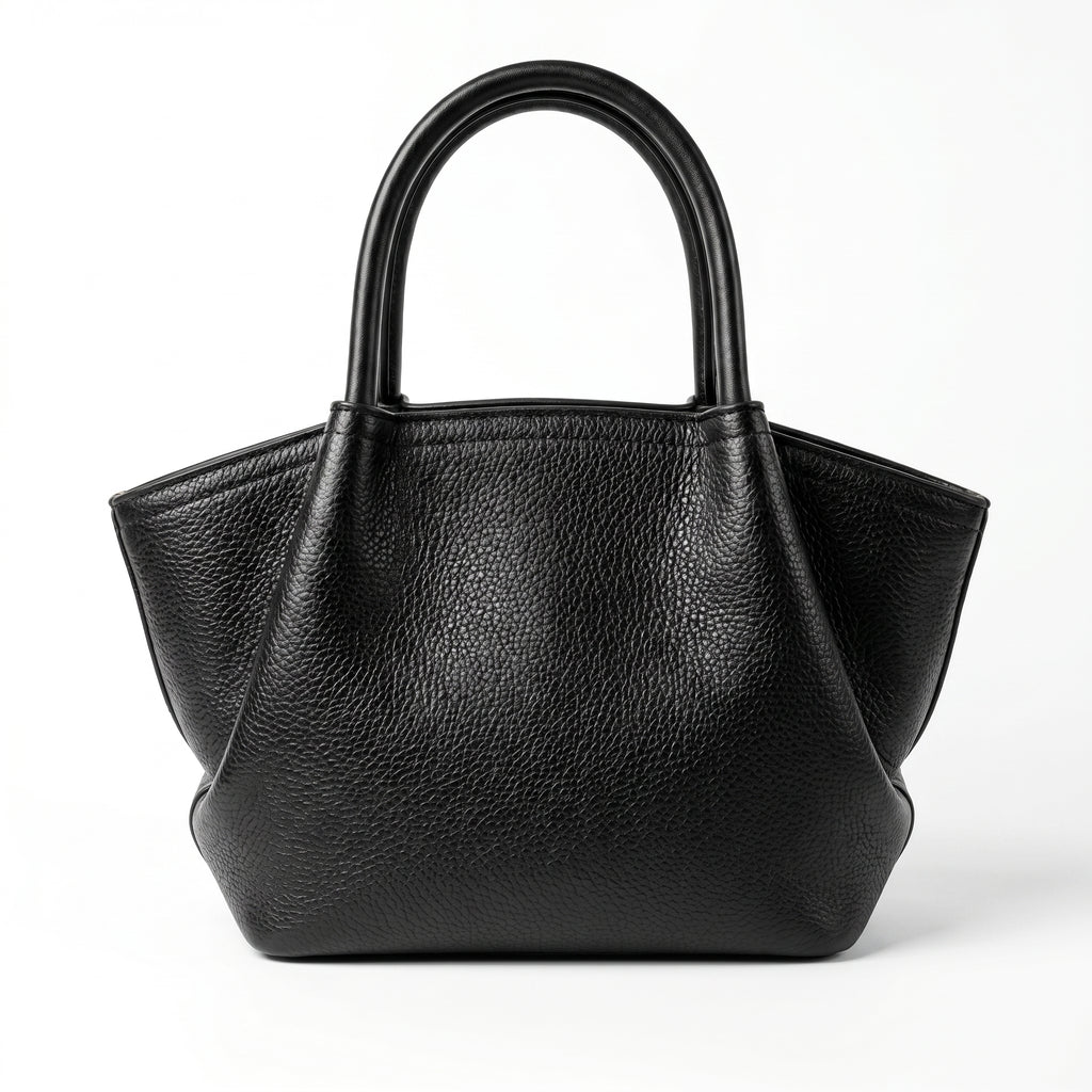 Coconuda borsa a mano ecopelle martellata nera – interno e tasche