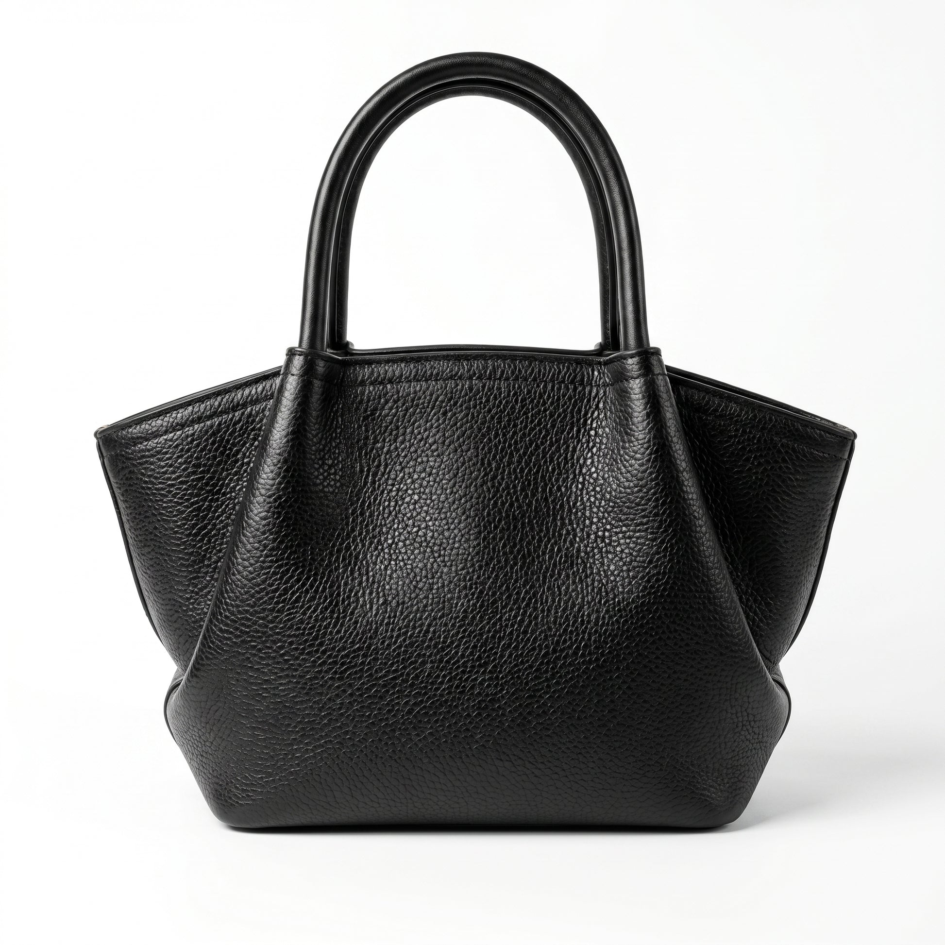Coconuda borsa a mano ecopelle martellata nera – interno e tasche