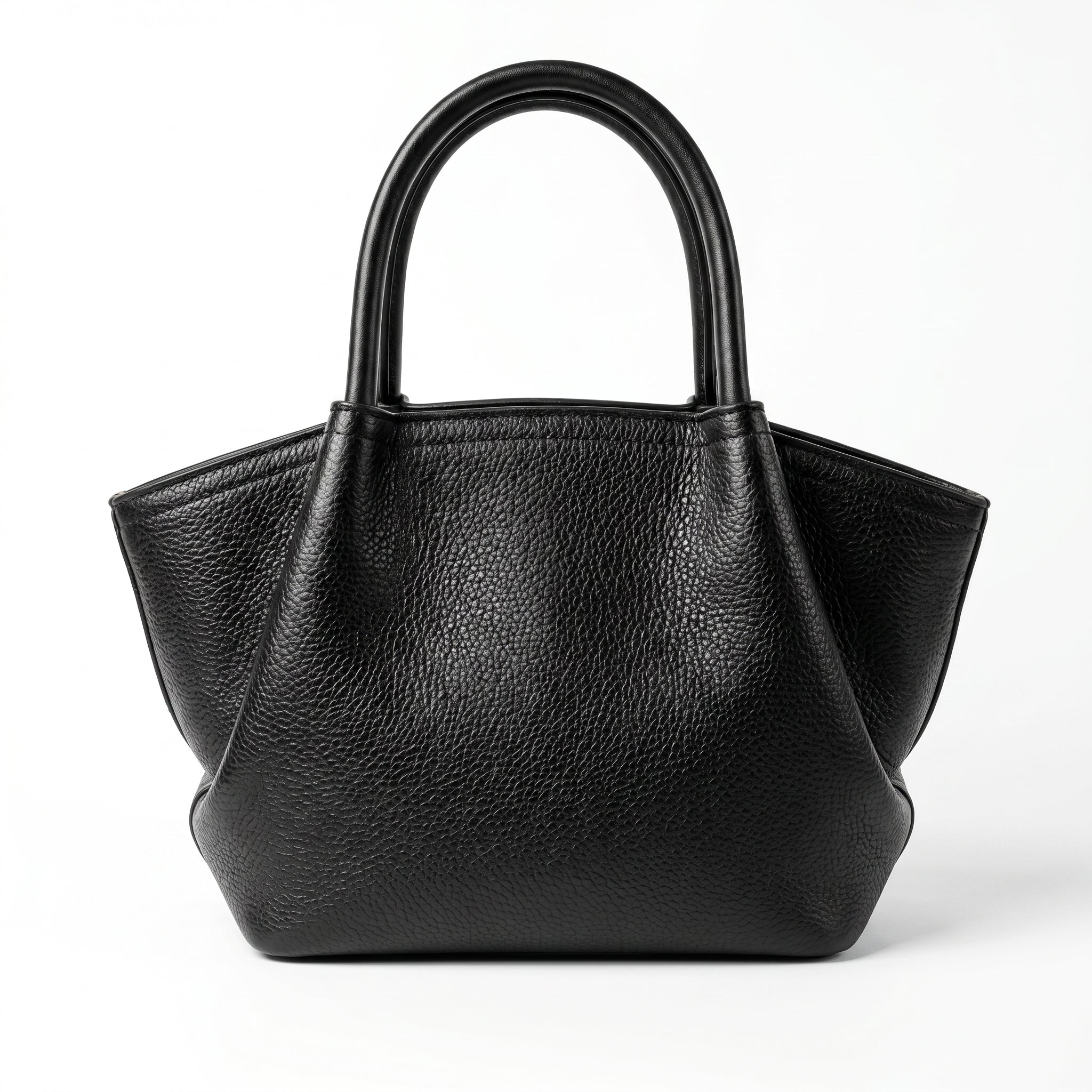 Coconuda borsa a mano ecopelle martellata nera – interno e tasche