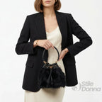 Coconuda Borsa a Secchiello in Pelliccia Sintetica - Stile Donna Bags