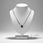 Collana con Ciondolo Ovale Rubino Regale in Oro - Stile Donna Bags