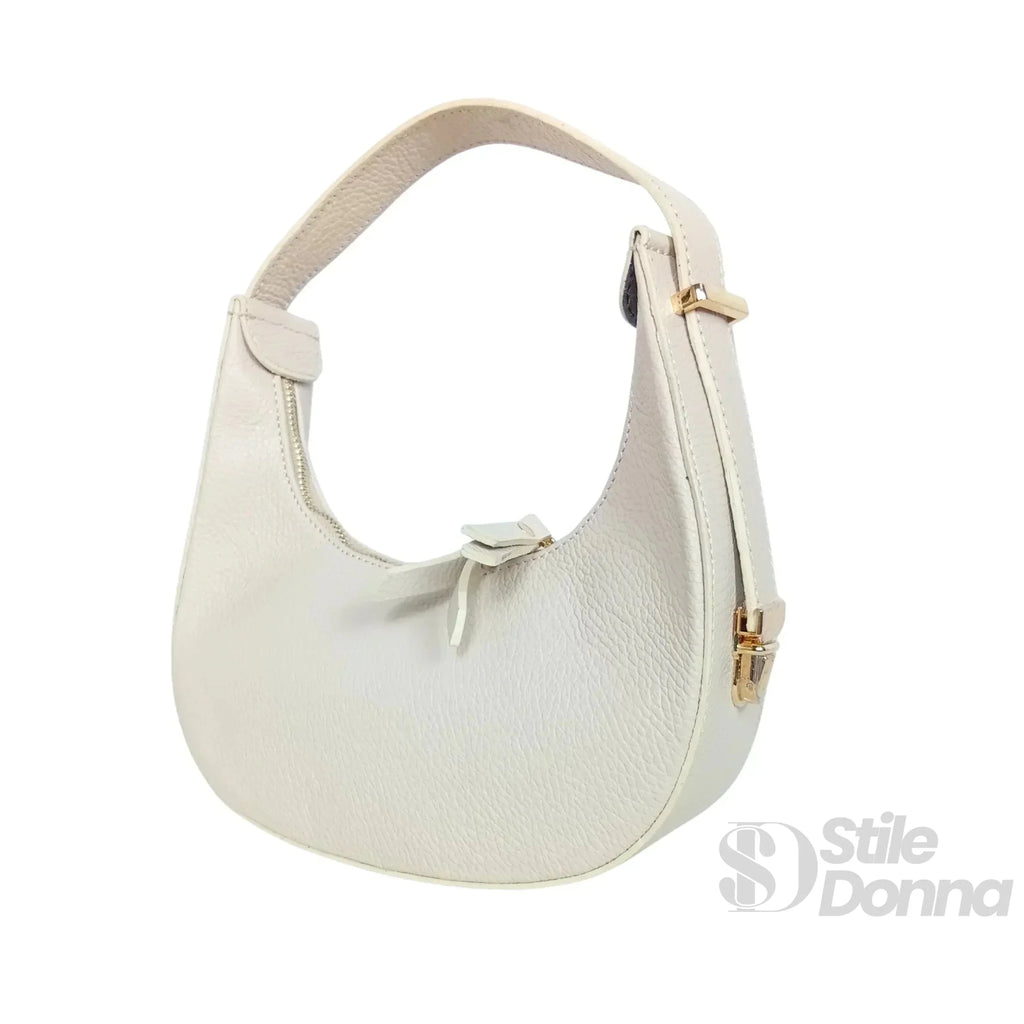 Elite Borsa Hobo in Vera Pelle Prodotta in Italia - Stile Donna Bags