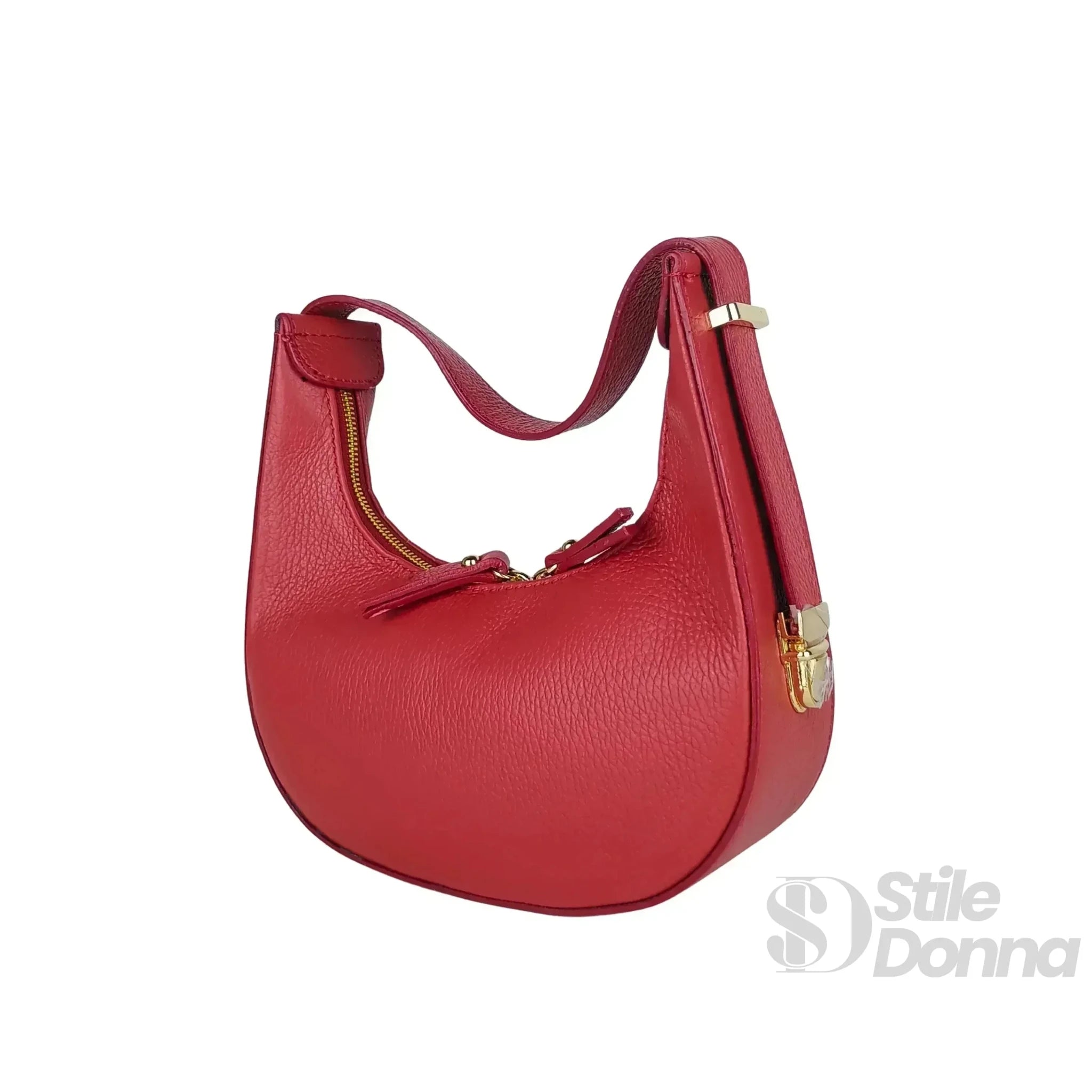 Elite Borsa Hobo in Vera Pelle Prodotta in Italia - Stile Donna Bags