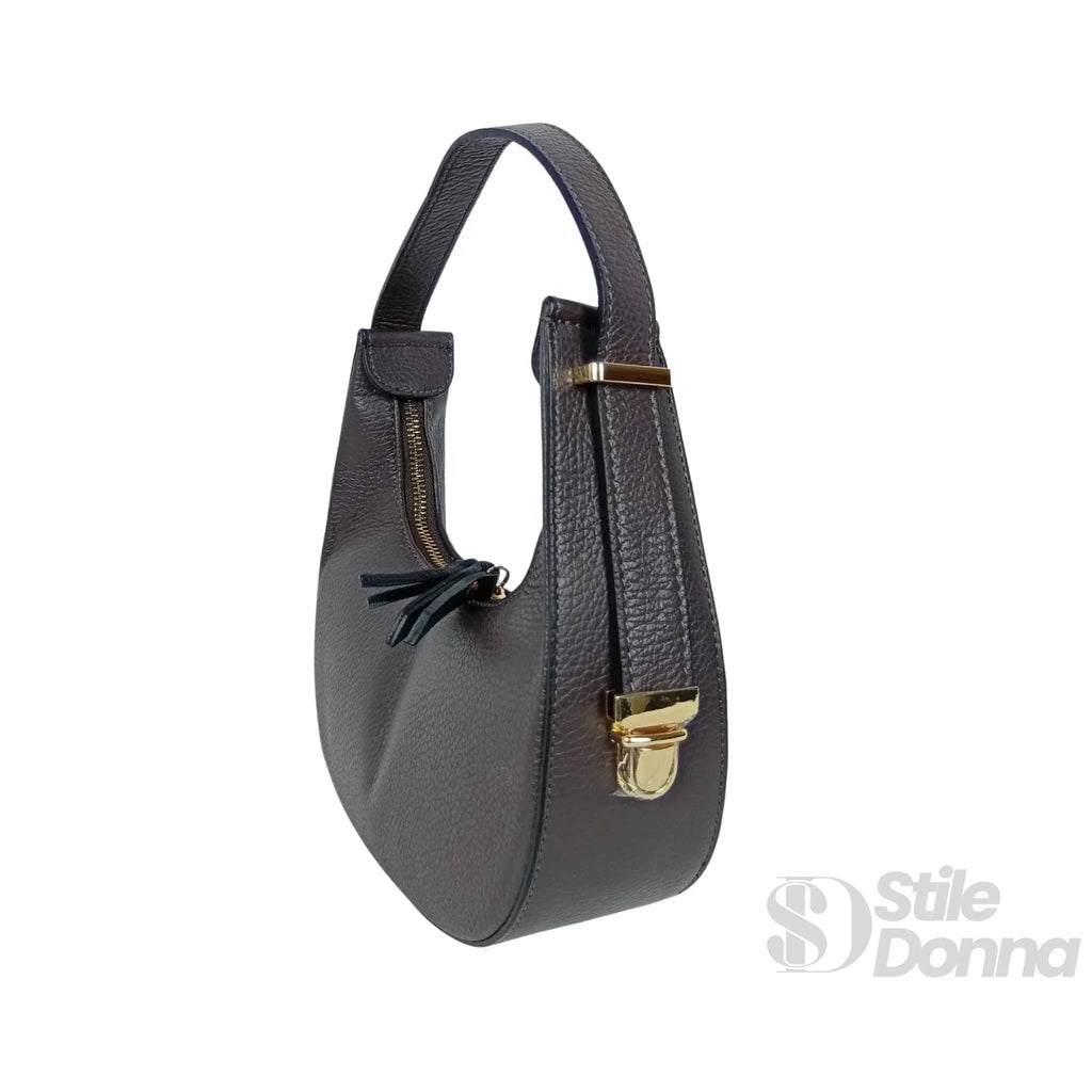 Elite Borsa Hobo in Vera Pelle Prodotta in Italia - Stile Donna Bags